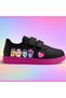 Limited Edition Black Pink Dswony Printed Girls' Strappy Sports Shoes Sneaker - 2