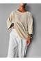 Men's Premium Oversized Knitwear Knitted T-Shirt Relaxed Fit Summer Transitional Crew Neck Blouse - 2