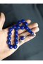 Amber Powder Navy Blue Quality Shakshak Prayer Beads - 2