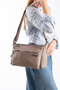Women's 6-Compartment Medium Size Waterproof Parachute Fabric Crossbody Shoulder Bag (29X18 cm) - 3