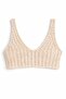 Short Bustier Hand Knitted Crop Top - 4