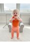 Baby Orange Single Sleeve Crop and Leggings Set - 3