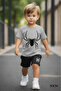 Spider Printed Unisex Children's T-Shirt
