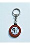 Set of 2: Platform 9 3/4 Keychain - Harry Potter Themed Platform Logo (Hogwarts Ticket) - 3