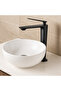 Aurora Black Bowl Sink Faucet – Matte Black Finish, High Model