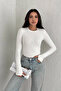 Women's Finger-Looped Long Sleeve Blouse – Fitted & Unlined - 2