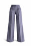 Pleated High Waist Stretch Fabric Woven Palazzo Pants 4074