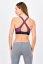 Women Brand Logo Padded Sports Bra, Maroon - 4