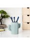 Mint Green Plastic Cactus Pen Holder Ø7x11cm - 2