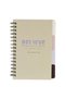 A6 Beige Notebook with "Printed - 80F