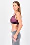 Women Brand Logo Padded Sports Bra, Maroon - 3