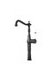 Valent Matte Black Bowl Sink Faucet – Classic Ceramic Handle, High Model - 2