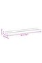 Picture Frame Ledge Shelves 2 pcs White 60x9x3 cm MDF - 3