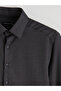 قميص رجالي من NEVAVM بتصميم Slim Fit من قماش دوبي منقوش - 6