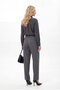Anthracite Pleated Detailed Capped Straight-Leg Fabric Trousers Mg2642 - 8
