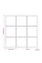 Wall Mirror Black 60x60 cm Metal - 3