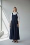 Women's Stylish Stitching Detailed Salopet Jumpsuit with Straps and Belt - 8