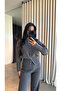 Snap Fastener Soft Knitwear Women's Set - 2