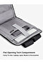 17L Vogue Multifunctional Laptop Backpack with Trolley sleeve (BLACK/NAVY) - 4