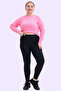 Women's Black High Waist Comfortable Fit Stretch Fabric Shaping / Sculpting Leggings -Plus Size Range- - 2