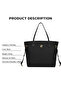 Canva Laptop Tote (Black) - 5