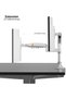 North Bayou 17–27″ Dual Arm, 2 Monitors, Shock Absorber, White Desk Monitor Arm Nb H180 W - 2