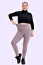 Women's Lilac High Waist Comfortable Fit Stretch Fabric Shaping / Sculpting Leggings -Plus Size Range-