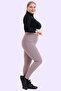 Women's Lilac High Waist Comfortable Fit Stretch Fabric Shaping / Sculpting Leggings -Plus Size Range- - 5