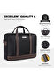 Magnate 2C Briefcase 12L |Multifunctional Laptop bag For Men & Women (BLACK/CHOCO) - 3