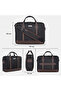 Magnate 2C Briefcase 12L |Multifunctional Laptop bag For Men & Women (BLACK/CHOCO) - 6