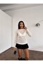 Transparent Viscose Women's Knitwear Blouse