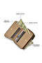 Women's Mono Flap25 small zip around wallet (Coffee) - 4