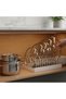 24/40 Plate Rack Dish Drying Rack Pot Lid Organizer Organizer Stand White