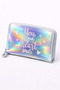 Hologram Girl's Wallet – Zippered Compartment – with the Text “You Make My Heart Smile” - 2