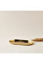 Palm Tree Embossed Serving Tray - 25x16 cms