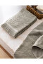Aurole Set of 4 100% Cotton Hand Towels - Khaki - 30X45 cm - 4