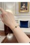 Steel Black Stone Clover Bracelet Adjustable Gold Women's Luck Bracelet