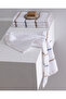 Bourrache 4-Pack Cotton Hand Towels - White/Beige - 30X45 cm - 2