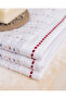 Grenat 4-Pack Cotton Hand Towels - White/Red - 30X45 cm - 4