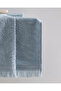 Aurole Set of 4 100% Cotton Hand Towels - Blue - 30X45 cm - 4