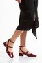 Patent Leather Open Back Square Toe Short Heel Daily Comfortable Beige Ballerina Women's Heeled Shoes