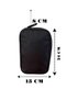 Black Waterproof Black Hand Carry Cosmetic and Makeup Bag - Travel Type Organizer - 6