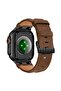 Apple Watch Ultra(49mm) 12-11-10(46mm) 9 8 7(45mm) 5 6 Se(44mm) Compatible Genuine Premium Leather Band - 2