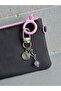 Calmness and Protection Energy - Amethyst Natural Stone Crescent Spiral Keychain Bag Charm - 3