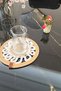 Beige Cream Braided Round Tea Cup Coaster |   Handmade Stylish Presentation - 5