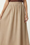 Flared Knitted Skirt with Pockets Lrn0003 Beige - 3