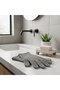 2 Pairs of Bath Scrubbing Gloves – Body Scrub Shower Gloves (Grey-Fuchsia) - 4