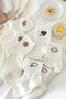 Women's 5 Pairs Premium Quality Smiley Face and Heart Patterned Short Socks - 4