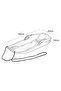 Plastic Snow Sled, Kids Skiing Sled Board Snowboard Outdoor Downhill Toboggan with Brakes and Pull R - 4