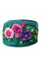 - Tülin 3528 4529 Handmade Brazilian Embroidered Green Crown / Hair Accessory - 42 cm - 5